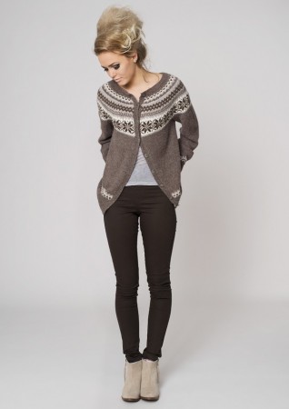Nancy kofte dame | Mini Alpakka | Sandnes Garn Tema 35-12