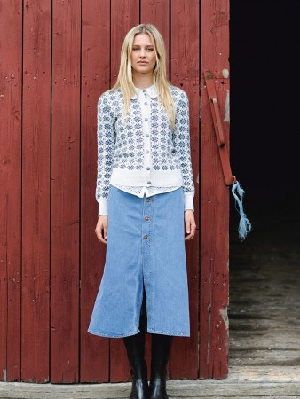 T46-2 Krystall kofte dame (oppskrift) 