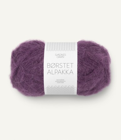 Børstet alpakka 4672 - bjørnebærsaft