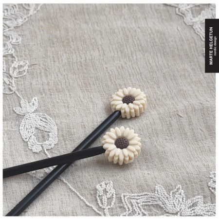 Maskestoppere blomst beige-brun 2 stk