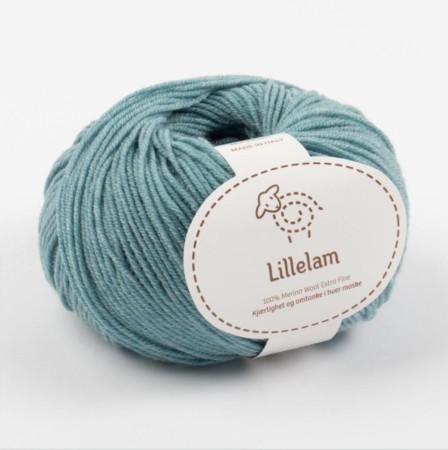 Lillelam Merino extra fine sjøgrønn 08
