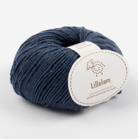 Lillelam Merinoull extra fine 09 blå