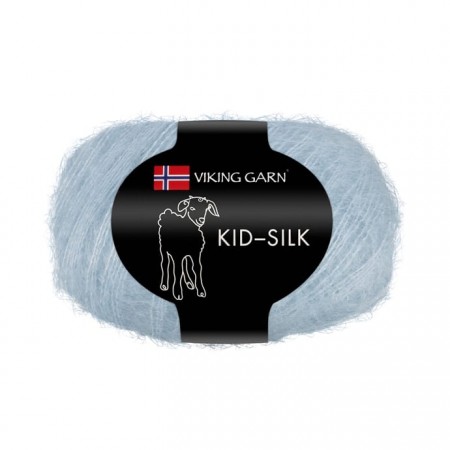 Viking Garn Kidsilk 320 Lys blå