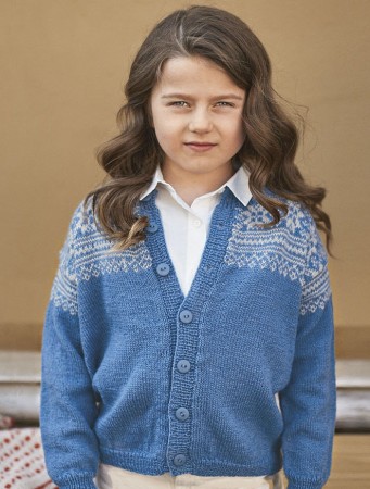 T76-7 Arild kofte (oppskrift) Sandnes Garn