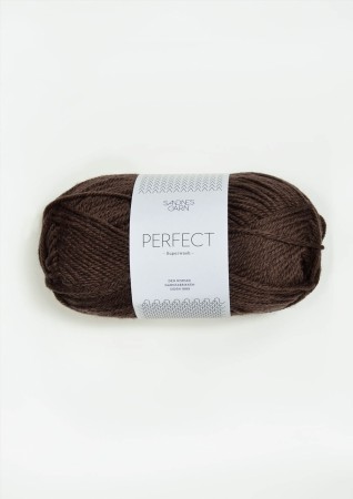 SANDNES GARN PERFECT MØRK BRUN 2571