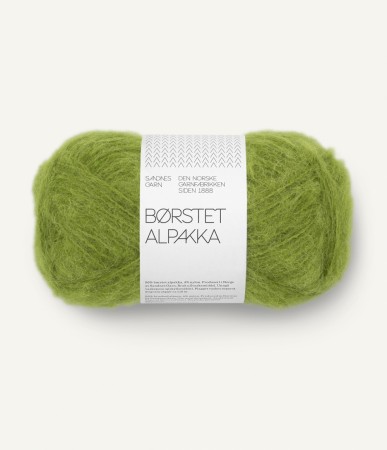  Børstet Alpakka Matcha 9564