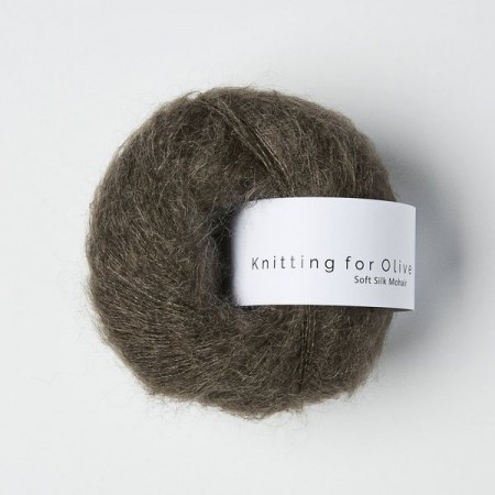 Knitting for Olive Soft Silk Mohair - Dark Moose / Mørk Elg