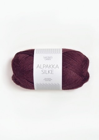 Sandnes Garn Alpakka SIlke Dyp Burgunder 4372