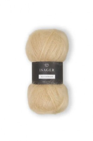 Isager silk mohair 58 varm beige