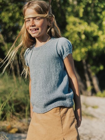 2306-6 Molly Tee Tynn Line BLÅ HORTENSIA