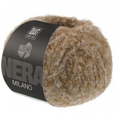Lana Grossa Milano 9 lysbrun melert