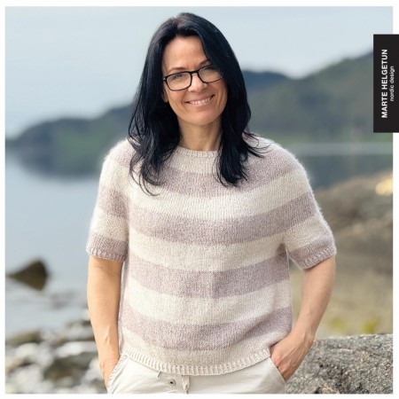 Havet - T-skjorte Marte Helgetun Line og Lett