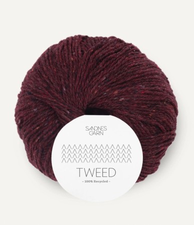 TWEED RECYCLED VINRØD 4085