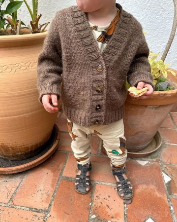 Eva Cardigan Junior Peer Gynt Muskat melange