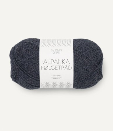 Alpakka følgetråd 6581 Mørk gråblå