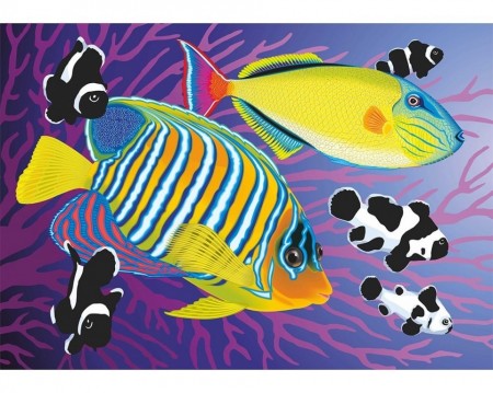 Colourful fishes - Diamond Painting