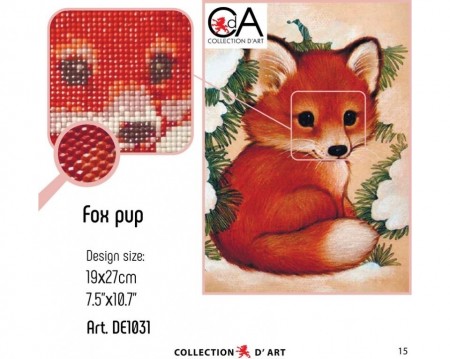 Diamond Painting DE1031 Fox/Rev 19x27 