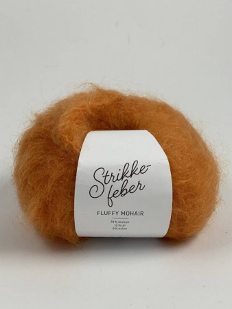 Fluffy Mohair - Pumpkin Orange FM118 Strikkefeber