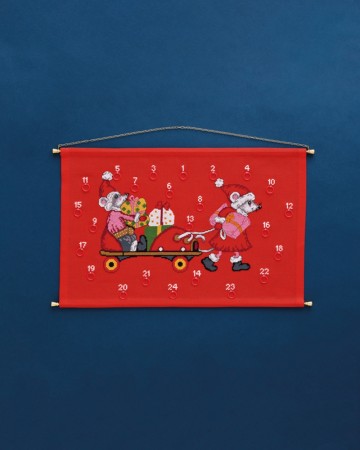 Broderipakke julekalender mus 34-3284