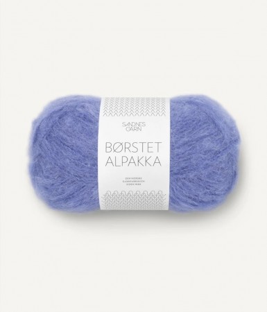 BØRSTET ALPAKKA BLÅ IRIS 5535