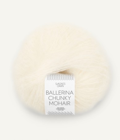 BALLERINA CHUNKY MOHAIR HVIT 1012