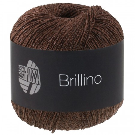 Lana Grossa Brillino 53 mørk brun