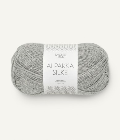 Sandnes Garn Alpakka Silke Lys gråmelert 1042