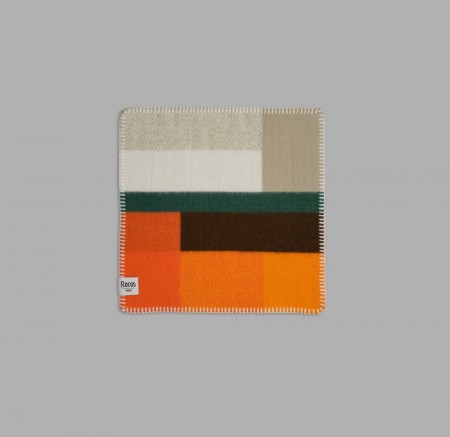 Røros Tweed sitteunderlag Mikkel Orange 23755