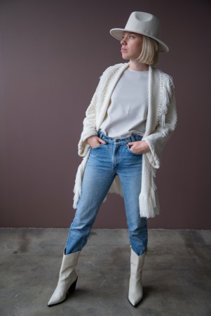 DG443-01 Ambre Cardigan Merino22 Strikkepakke