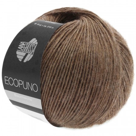 Lana Grossa Eco Puno mørk brun 017