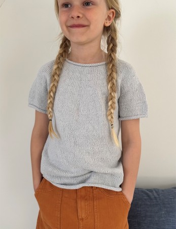 Plain Yoke Tee 20 Junior Line ARTIC ICE