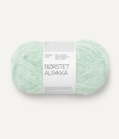 Børstet Alpakka Mint Green 7911