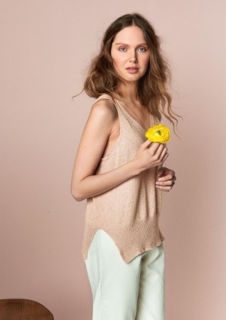 2104-11 Iris camisole long strikkepakke Sandnes Garn