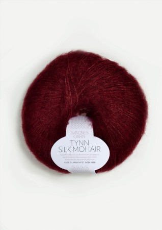 Sandnes Garn Tynn Silk Mohair - Dyp vinrød 4054