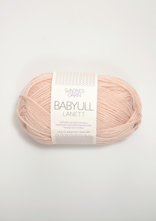 Sandnes Garn BABYULL LANETT Pudder rosa 3511
