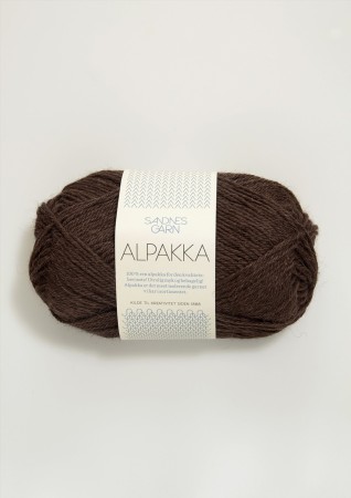 Sandnes Garn Alpakka Mørk brun 4071