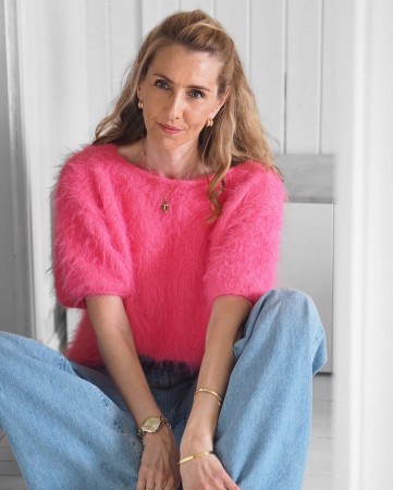 Fuzzy Tee Basta bonbonrosa Tove Lindtein