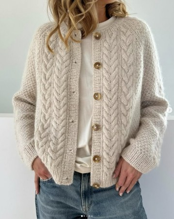 Siri Cardigan Saga Marzipan og Tilia