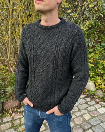 Moby Sweater Man Peer Gynt Koksgrå