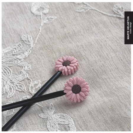 Maskestoppere blomst rosa-brun 2 stk