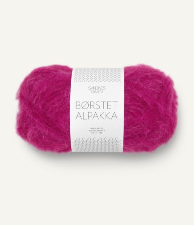 Børstet alpakka Jazzy Pink 4600