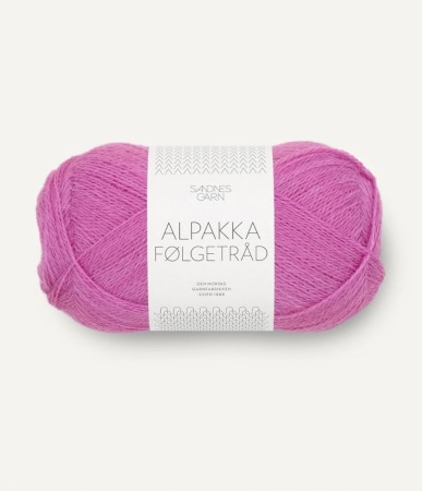 Alpakka følgetråd Magenta 4628