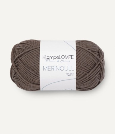 KLOMPELOMPE MERINOULL GRÅBRUN 2652