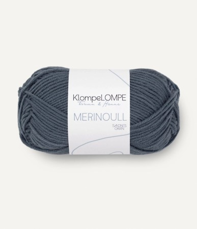 KLOMPELOMPE MERINOULL MØRK GRÅBLÅ 6061