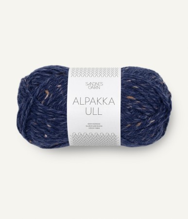 ALPAKKA ULL MARINEBLÅ TWEED 5585