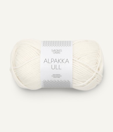 Sandnes Garn Alpakka Ull Hvit 1002