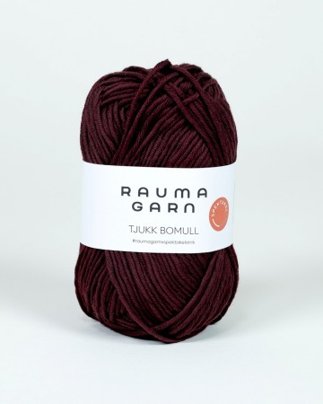 Aubergine - 350 Tjukk bomull 