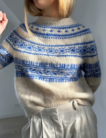 Porcelain Yoke Sweater Strikkepakke