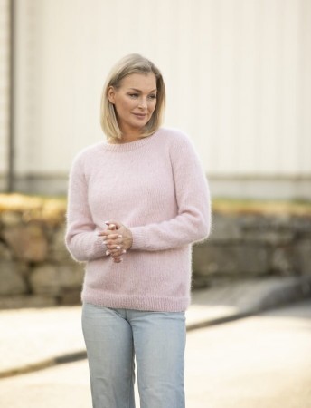 2212-8 Orkidegenser Trend Merino Petite og Kidsilk Strikkepakke