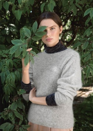 2016-3 Livia Genser | Tynn Silk Mohair | Strikkepakke Sandnes Garn